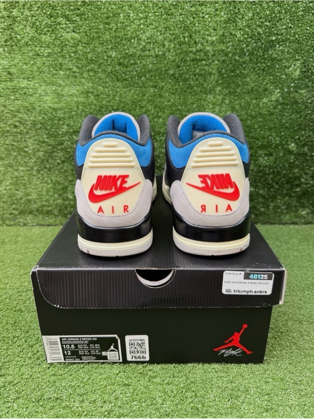 DS Size 10.5 - Air Jordan 3 Retro OG Rare Air